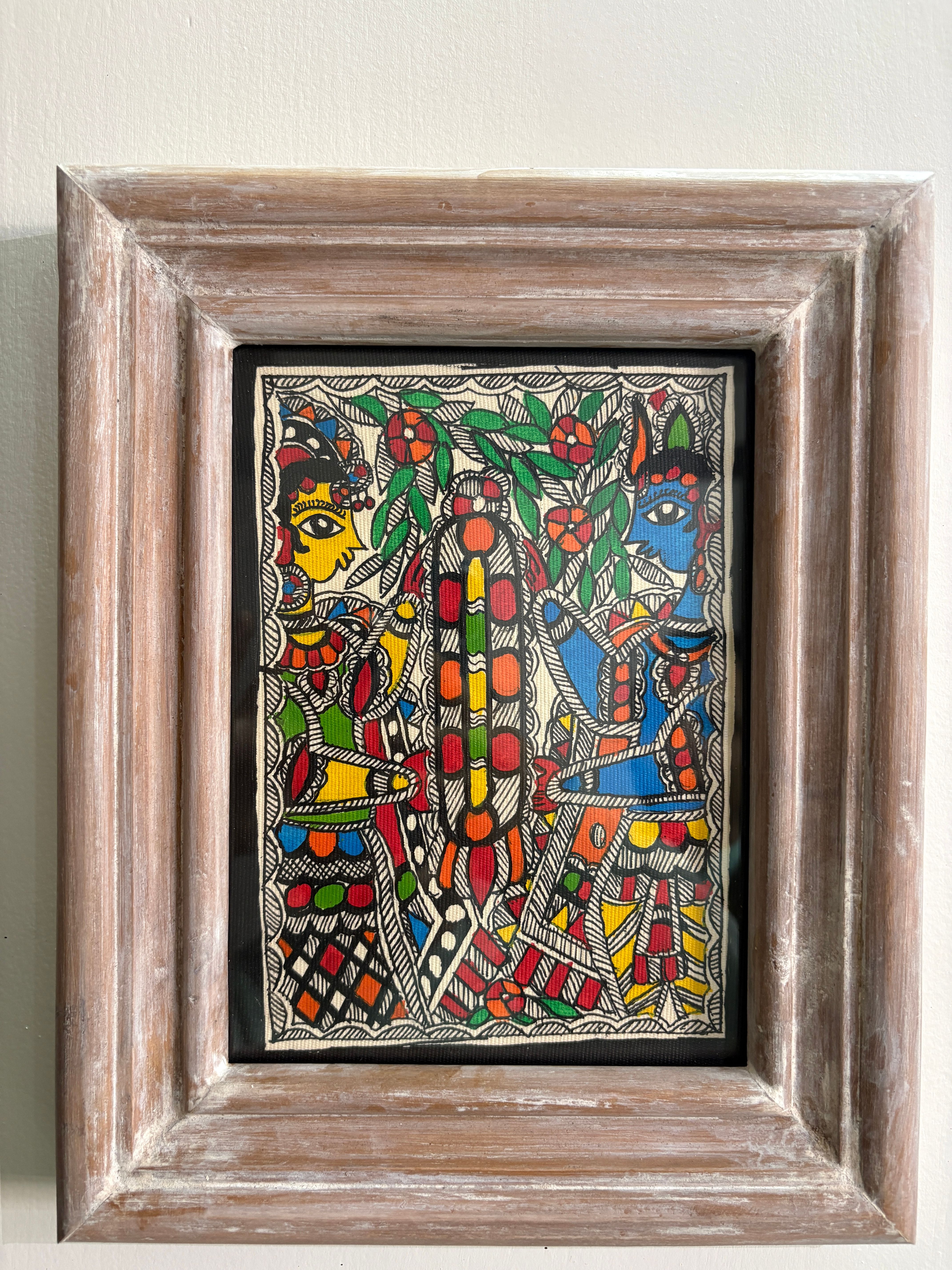 Madhubani Wooden Frame Painting 