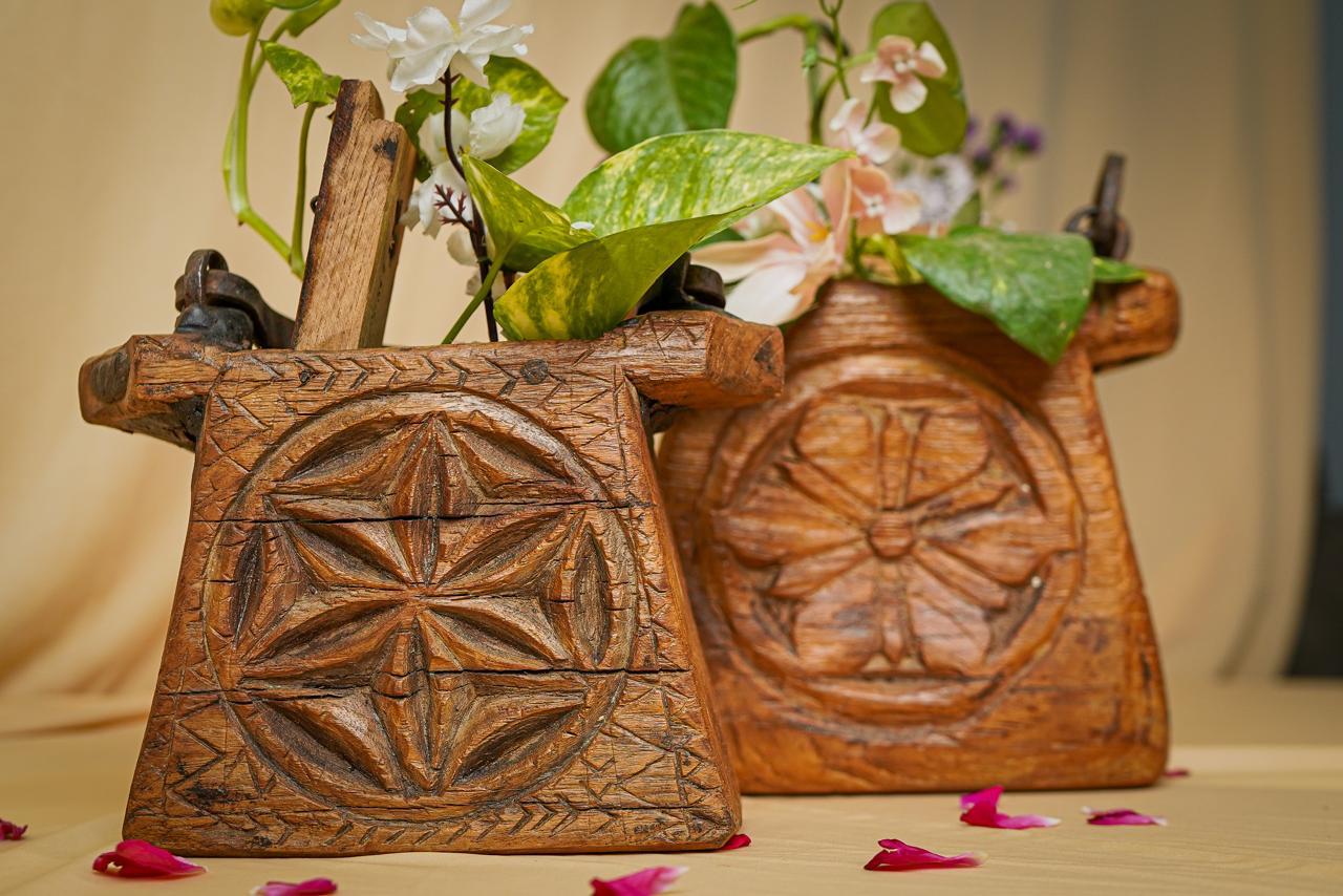 Wooden Hanging Planter (Big)