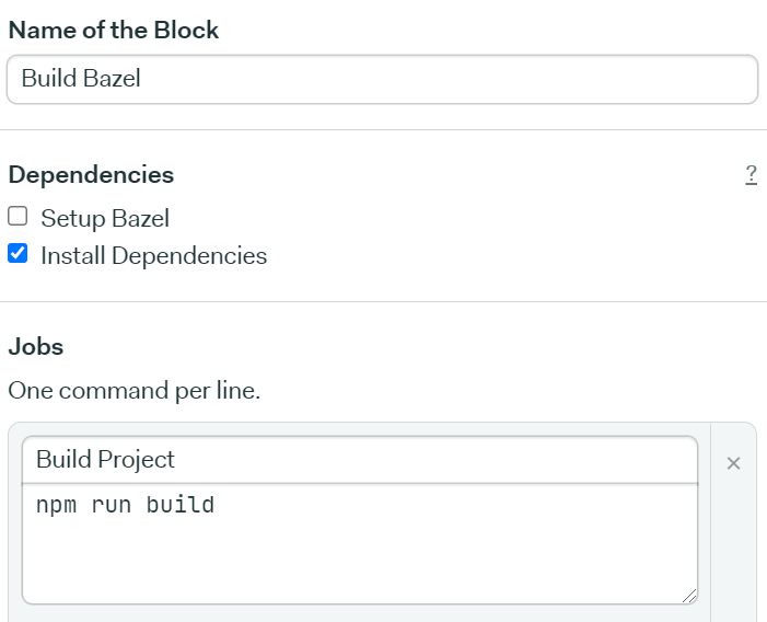 Build Bazel Block