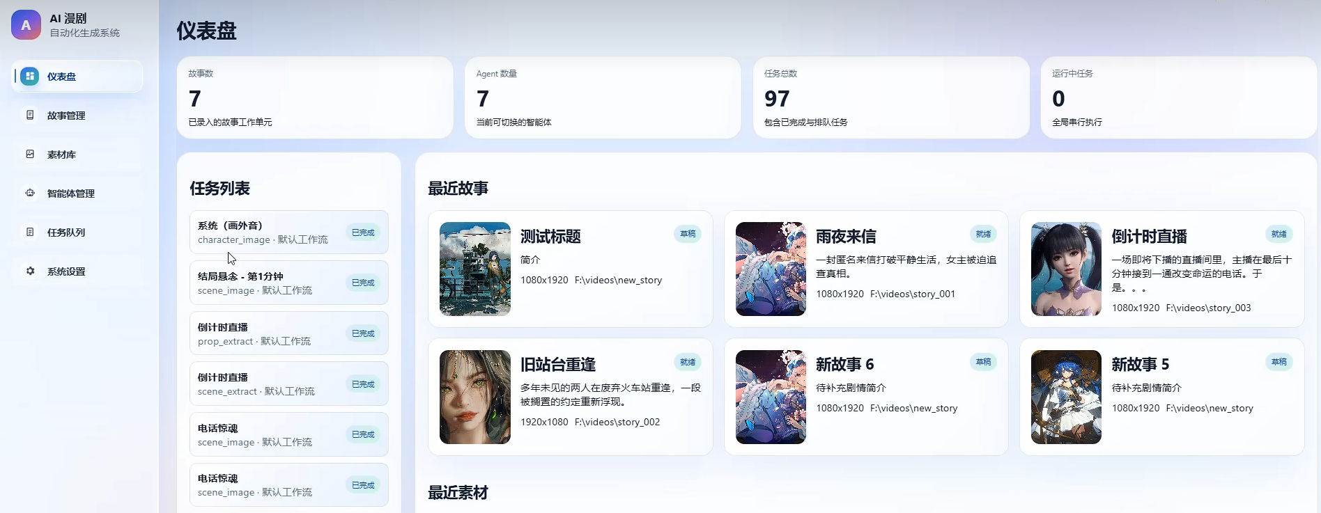 AI漫剧自动生成系统,支持一键搭建