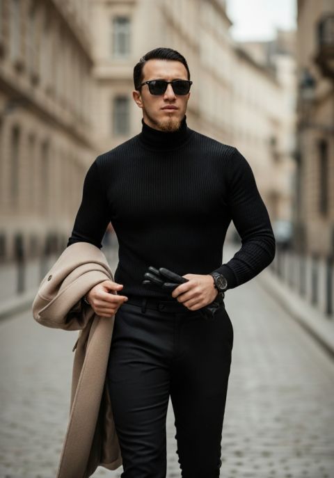 Dapper Man Editorial Fashion Street Style Photo