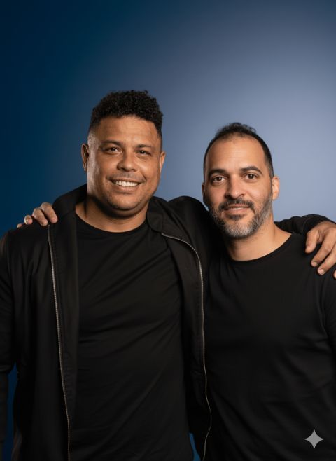 Realistic Ronaldo & Your Photo Hugging Portrait