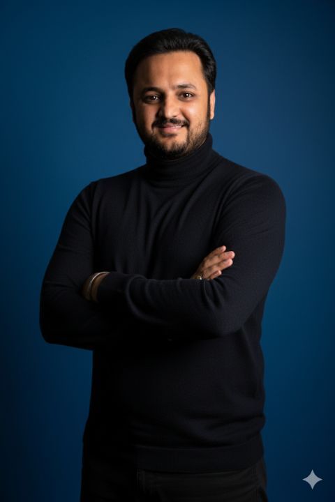Cinematic Portrait Vertical Low Angle Dominant Jawline Blue