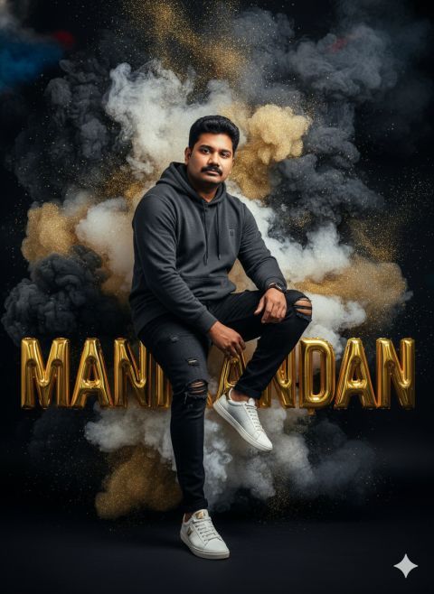 Man portrait double exposure desert dusk teal