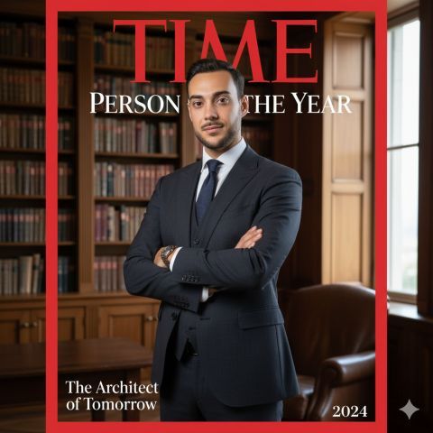 Time Person of the Year Cover Portrait AI Generation