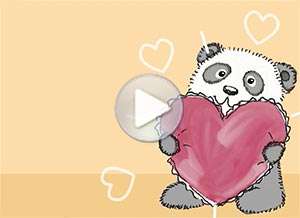 Tarjeta animada de Te mando un abrazo, Tengo este abrazo para darte