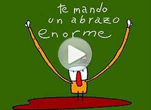  Tarjeta animada de Hola, Un abrazo. 