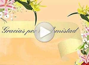  Tarjeta animada de Amistad, Eres una bendici�n . 