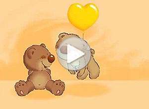  Tarjeta animada de D&iacute;a del amigo, Doy gracias por haberte conocido . 