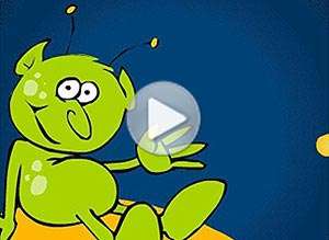  Tarjeta animada de Hola, Saludo espacial. 