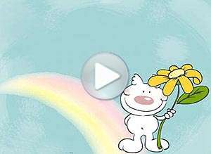  Tarjeta animada de Amistad, Un amigo como t�...  . 