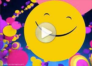  Tarjeta animada de Amistad, Que tengas un d�a lleno de alegr�a. 