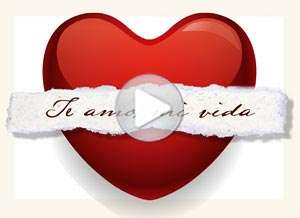  Tarjeta animada de Amor, Te env�o mi coraz�n a la distancia. 