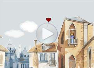  Tarjeta animada de Amor, Te env�o mi coraz�n. 