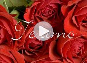  Tarjeta animada de Amor, Rosas. 