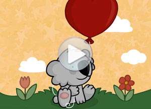  Tarjeta animada de Amor, Te mando todo mi coraz�n. 