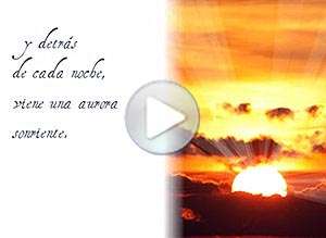  Tarjeta animada de Animo, Siempre vuelve a amanecer. 