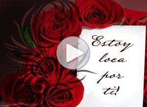  Tarjeta animada de Aniversarios, Estoy loca por ti! . 