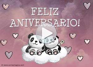  Tarjeta animada de Aniversarios, Todo est� bien si estamos juntos. 