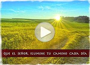  Tarjeta animada de A&ntilde;o Nuevo, Que el se�or ilumine tu camino. 