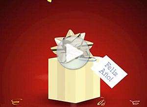  Tarjeta animada de A&ntilde;o Nuevo, Mis mejores deseos. 