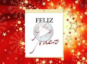  Tarjeta animada de A&ntilde;o Nuevo, Mis deseos para ti. 