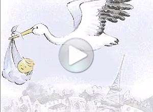  Tarjeta animada de Bebes, Lleg� nuestro beb�. 