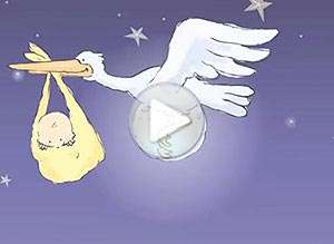  Tarjeta animada de Bebes, Han recibido un regalo del cielo. 