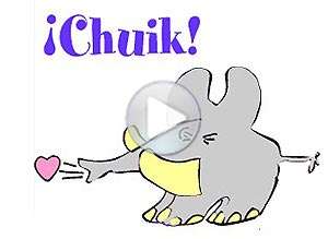 Tarjeta animada de Te mando un beso, Tengo algo para ti