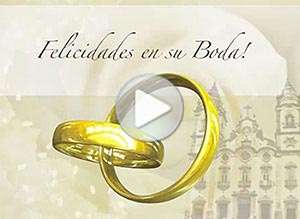  Tarjeta animada de Casamientos, Felicidades en su Boda!. 