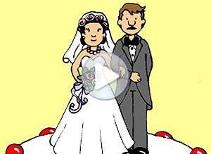  Tarjeta animada de Casamientos, Felicidades. 