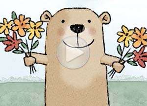 Tarjeta animada de Hola, Hoy me acord� de ti