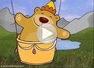  Tarjeta animada de Cumplea&ntilde;os, Desde lejos ah� va mi abrazo. 