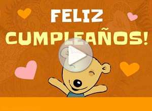  Tarjeta animada de Cumplea&ntilde;os, Feliz cumplea�os y gracias, mam�!. 