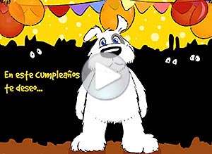  Tarjeta animada de Cumplea&ntilde;os, Pide tus deseos. 