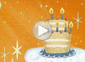  Tarjeta animada de Cumplea&ntilde;os, Que tus sue�os se hagan realidad. 