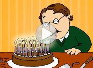  Tarjeta animada de Cumplea&ntilde;os, Feliz cumplea�os, t�o!. 