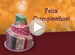  Tarjeta animada de Cumplea&ntilde;os, Que cada deseo se haga realidad. 