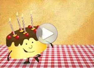  Tarjeta animada de Cumplea&ntilde;os, Que los cumplas feliz!. 
