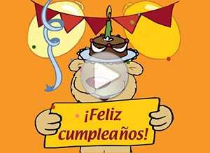  Tarjeta animada de Cumplea&ntilde;os, Sorpresa de cumplea�os. 