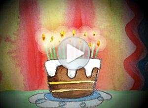  Tarjeta animada de Cumplea&ntilde;os, D�jame realizar tus deseos, mi amor. 