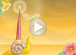  Tarjeta animada de Cumplea&ntilde;os, Me acord� un poco tarde... . 