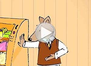  Tarjeta animada de Cumplea&ntilde;os, Te invito a almorzar en la oficina. 