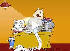  Tarjeta animada de Cumplea&ntilde;os, Si este empleo no te envejece.... 