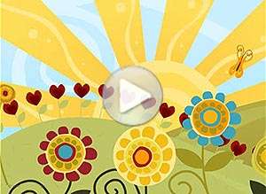  Tarjeta animada de D&iacute;a del amigo, La amistad llena todo de alegr�a. 