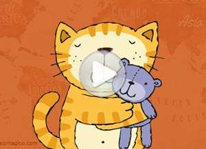  Tarjeta animada de D&iacute;a del amigo, Incre�ble como t�. 