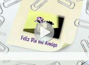  Tarjeta animada de D&iacute;a del amigo, Al amigo del trabajo . 