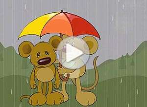  Tarjeta animada de D&iacute;a del amigo, Un amigo trae el sol. 