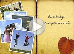  Tarjeta animada de D&iacute;a del amigo, Dios nos regal� a los amigos�. 