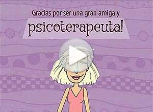  Tarjeta animada de D&iacute;a del amigo, Para una amiga y psicoterapeuta.... 